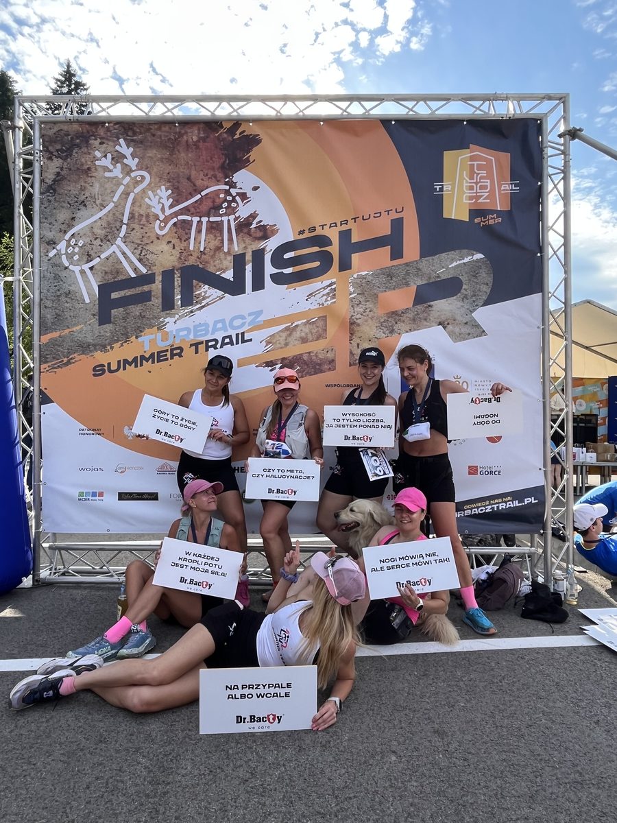 Zawodniczki O2 Running Team na mecie